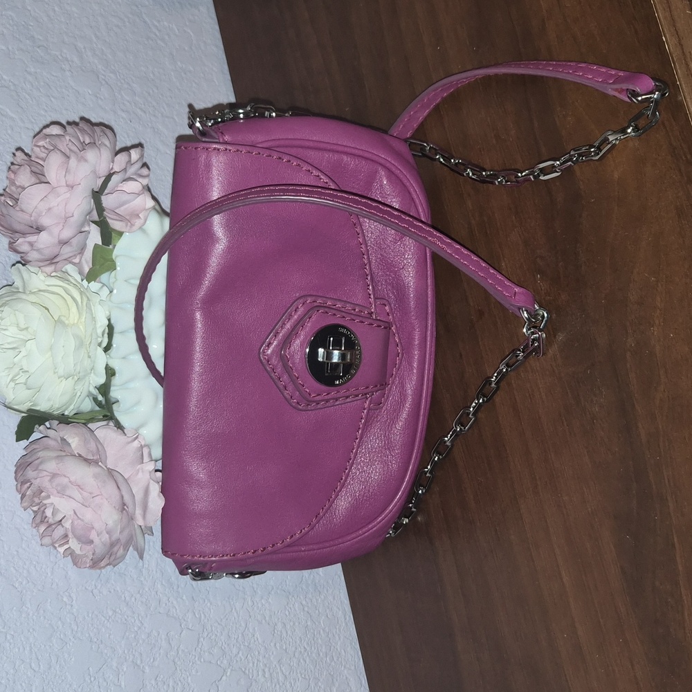 Marc By Marc Jacobs Magenta Leather Mini Crossbody
